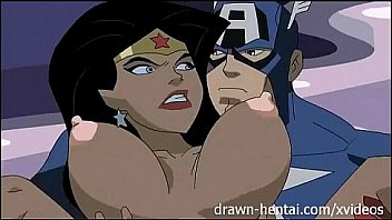 Superhero Hentai - Justice League - Wonder Woman vs Captain america