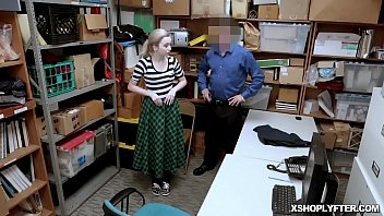 hoplyfter Lexi Lore is busted shoplifting she cannot afford to have a criminal record