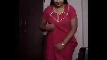 Red Nighty indian babe with big natural boobies