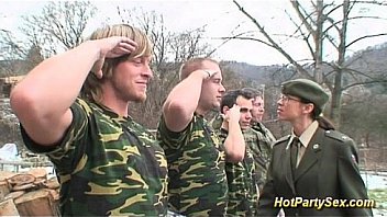 military bukkake orgy