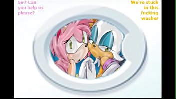 Amy and Rouge in laundrotrap