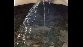 Closeup pee with lovely pee sound
