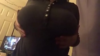 Mexican teen shows off her big beautiful boobs and rubs them