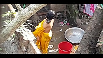 Village girl bath new style...