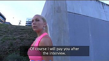 PublicAgent Russian blonde gets fucked in the bushes