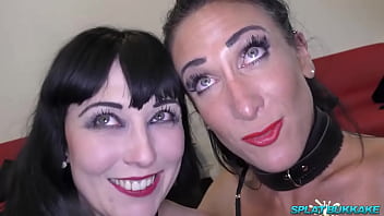 Ella Bella and Sexy Cleo suck dick and take cumshots in their faces