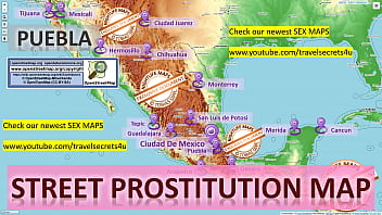 Street Prostitution Map of Puebla, Mexico with Indication where to find Streetworkers, Freelancers and Brothels. Also we show you the Bar, Nightlife and Red Light District in the City.