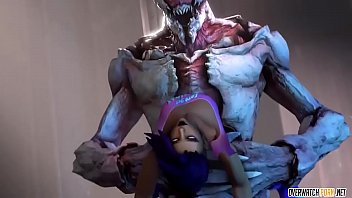 Hot teenie hentai from Overwatch gets fucked after she sucks huge dick of player