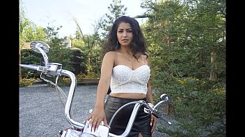 Naked Alone Aunty on Bike don't tell anyone - Maya