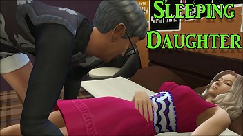 Dad Fucking Daughter After Watching Her s. And Masturbating Next To Her In A Chair