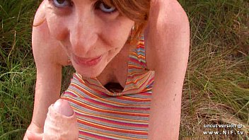 Amateur french redhead slut ass nailed with cum to mouth outdoor