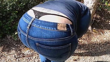 Huge Ass Thong Flashing Public Exhibitionist