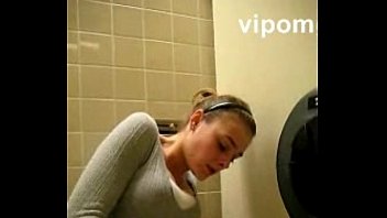 Public toilet masturbation and orgasm