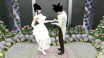 The Wedding of Goku and his Wife Chichi very romantic but Ends in Netorare Wife Fucked like a Bitch Cuckold Husband Dragon Ball Porn Hentai