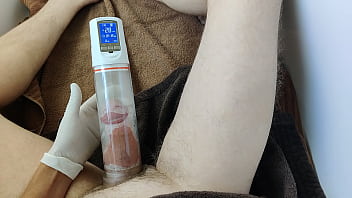 Making my small cock big with a penis pump