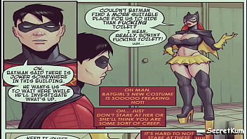 Batgirl Loves Robin  - Super Hero takes fat cock up her asshole
