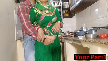 Newly married bhabi fucked by her devar in kitchen