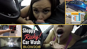 A Risky & Sloppy CAR WASH Blowjob! - Preview - ImMeganLive