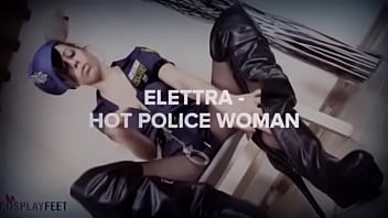 Watch this trailer of the full video you'll find inside CosplayFeet.com members area! Elettra is the police woman you always dreamed to be arrested by!