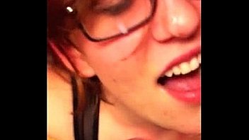Cute cam girl is handcuffed and facefucked
