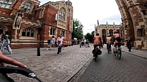 Cambridge World Naked Bike Ride CFNM camera footage. Full video.