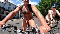 Full bike cam footage from Brighton World Naked Bike Ride 2012 (WNBR). 30 minutes long!